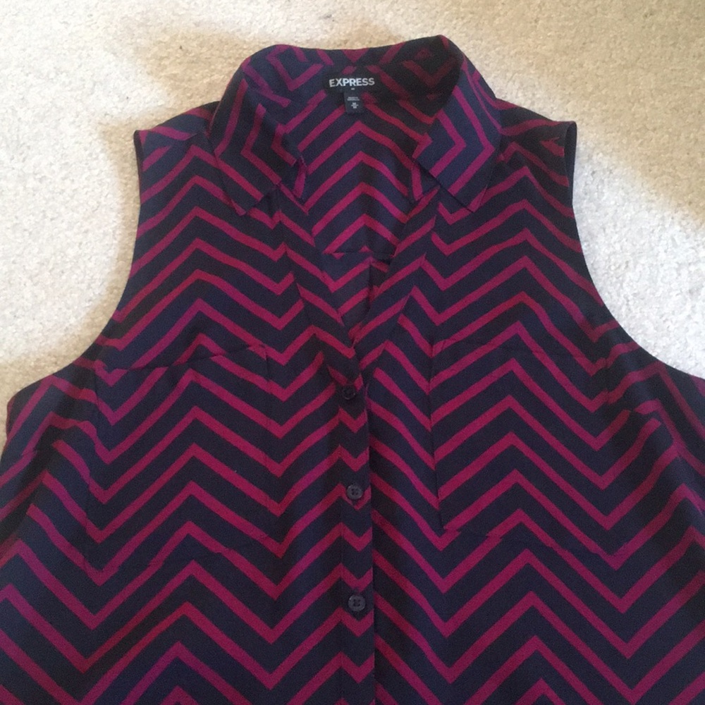 Express Button Up Tank Top